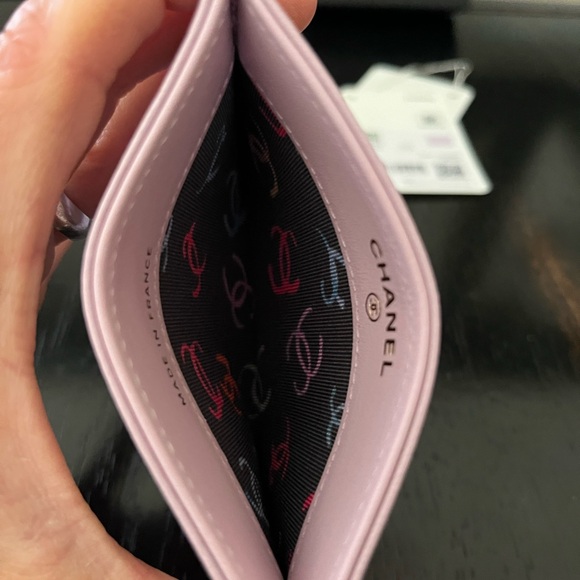 ❌❌ NOT AVAILABLE BNIB FLAT CARD HOLDER 24s LILAC CAVIAR LGHW - Picture 7 of 9